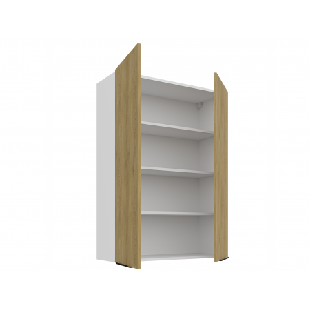 Szafka kuchenna wisząca 80 cm wysoka CREMA dąb cremona / biały mat 80 G-108 2F